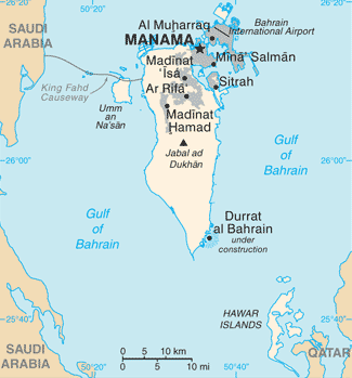 Bahrein - Mappa