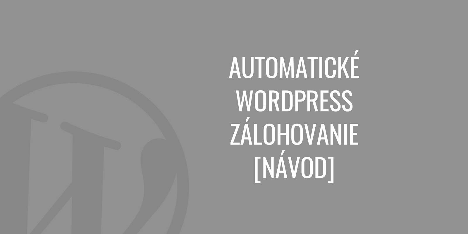 WordPress biztonsági mentés