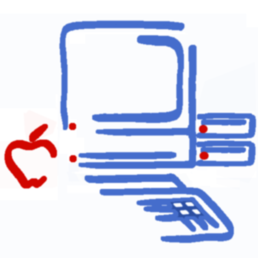 Matisse line drawing of Apple IIGS