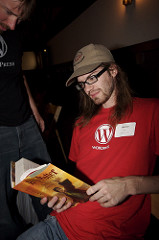 Reading Harry Potter at WordCamp