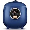 Bear Mini Rice Cooker 2 Cups Uncooked, 1.2L Portable Non-Stick Small Travel Rice Cooker, BPA Free, One Button to Cook and Keep Warm Function, Blue
