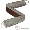 TORRAMI Under Door Draft Stoppers 38 Inch, Heavy Triangle Stop Draft Block Cold Air/Wind/Breeze Noise Blocker Door Sweeps Weather Stripping Bottom Seal Brown