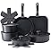 SENSARTE 17 Piece Pots and Pans Set, Nonstick Detachable Handle Cookware Set, Induction Kitchen Cookware Set with Removable H