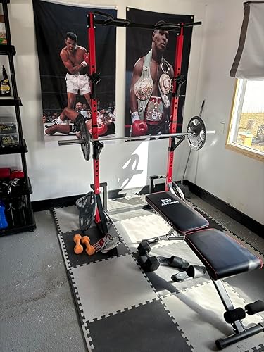 Great quality squat rack and bench press.
