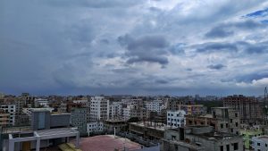 When the clouds play hide and seek with the city, creating a symphony of shadows and light. A city view. 🌥️🌃 #CloudyDay #CityLife #MagicInTheAir