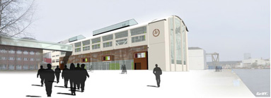 Estfollan korktan školan (baziruiše lähižes Halden-lidnas) Fredrikstadan kampus, vn 2009 kuva