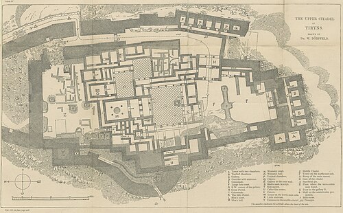 Restituzione della rocca superiore di Dörpfeld.