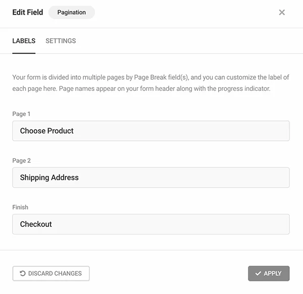 A look at the pagination set up.