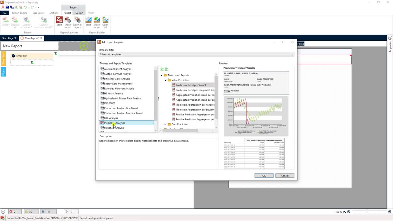 Report Engine - Predicitve reports
