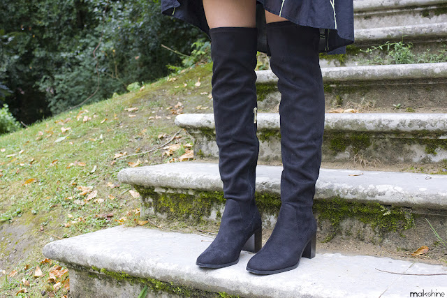 Botas por encima de la rodilla - outfits blog Maikshine OTK boots details