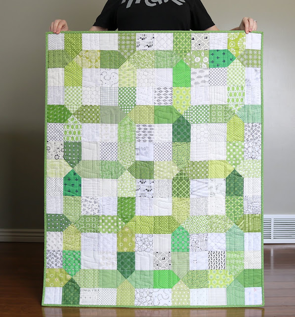 Scrappy Nine Patch X quilt by Andy of A Bright Corner Scrappy Nine Patch X quilt by Andy of A Bright Corner