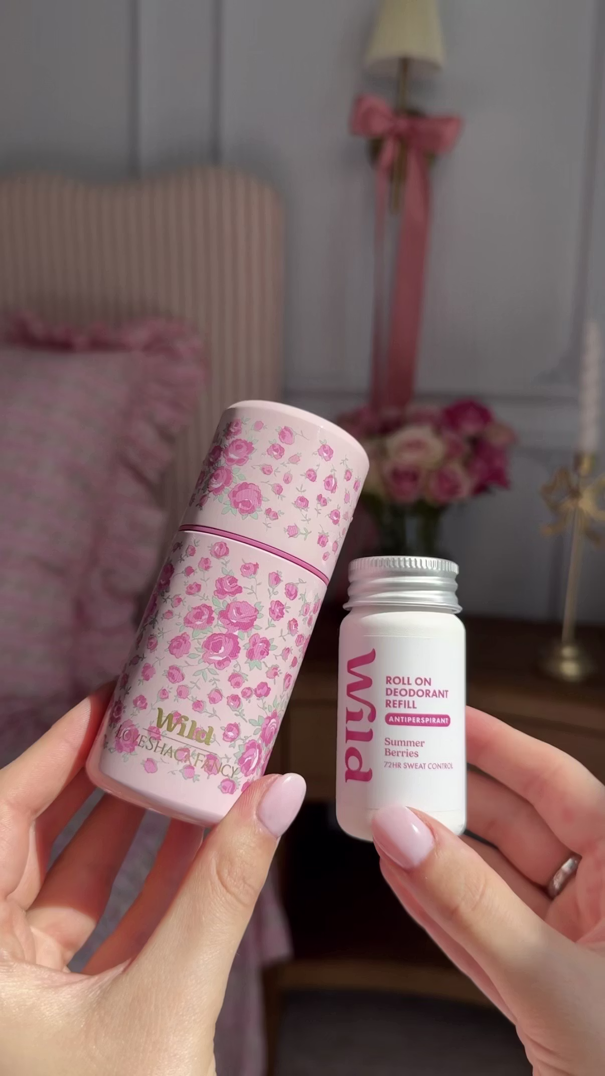 Caption: a person holding a jar of pills in their hands