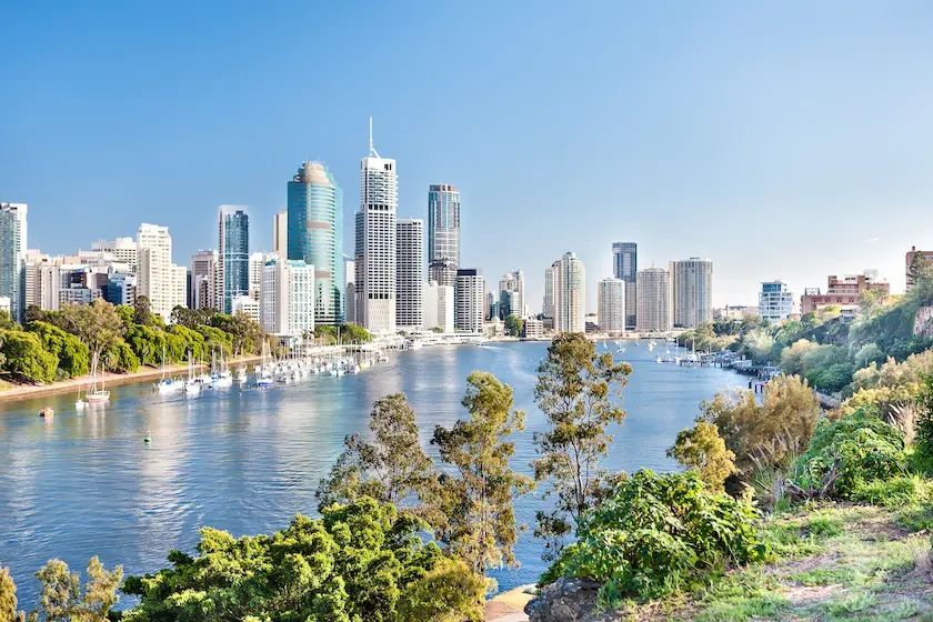 An image of Brisbane City super imposed with the text "Brisbane City"