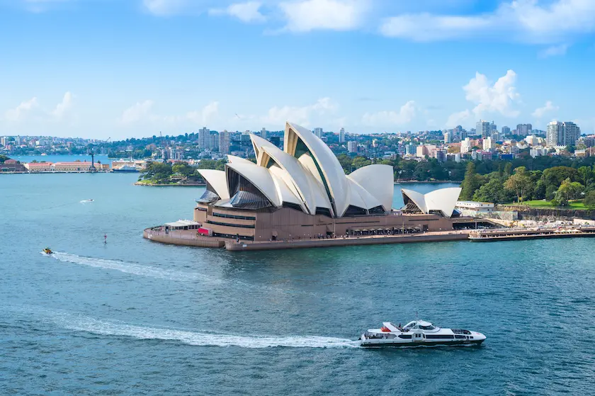 Een afbeelding van Sydney waarop de tekst "Sydney" is geplaatst