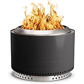 Solo Stove Yukon 2.0 + Stand, 27 Inch Smokeless Fire Pit – Portable Stainless Steel Outdoor Fireplace - 360° Airflow Technolo