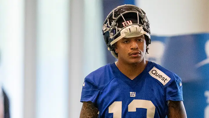 New York Giants wide receiver Jalin Hyatt New York Giants wide receiver Jalin Hyatt