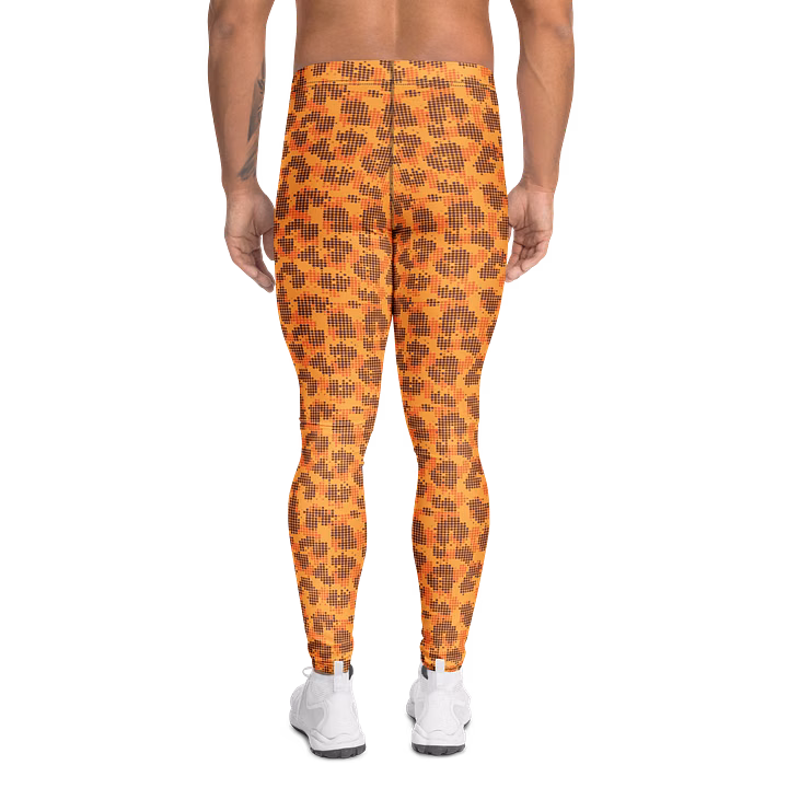 Comfortable Men's Leggings with Bold Pixel Leopard Print product image (2)