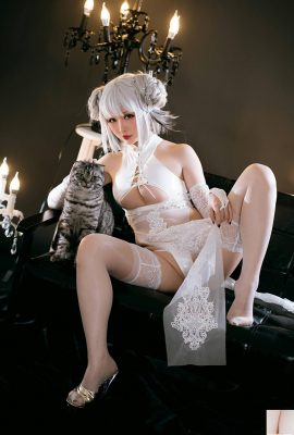 (raccolta on-line)  Welfare Girl Esclusiva VIP “White Dog Hook Cheongsam” di Xingzhi Chichi (92P)