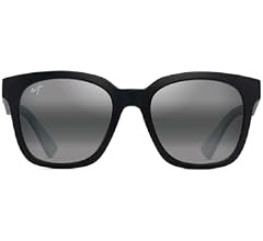 Maui Jim Men's & Women's Honua AF Polarized Cat Eye Asian Fit Sunglasses, Matte Black W/Gradient Effect/Neutral Grey Polari…