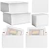 Faccito 200 Pcs Trading Card Shipping Set 4'' x 6'' Card Envelopes and Shipping Protector Bulk Self Seal Rigid Mailers for TCG Sports Cards Mailing Supplies (White)