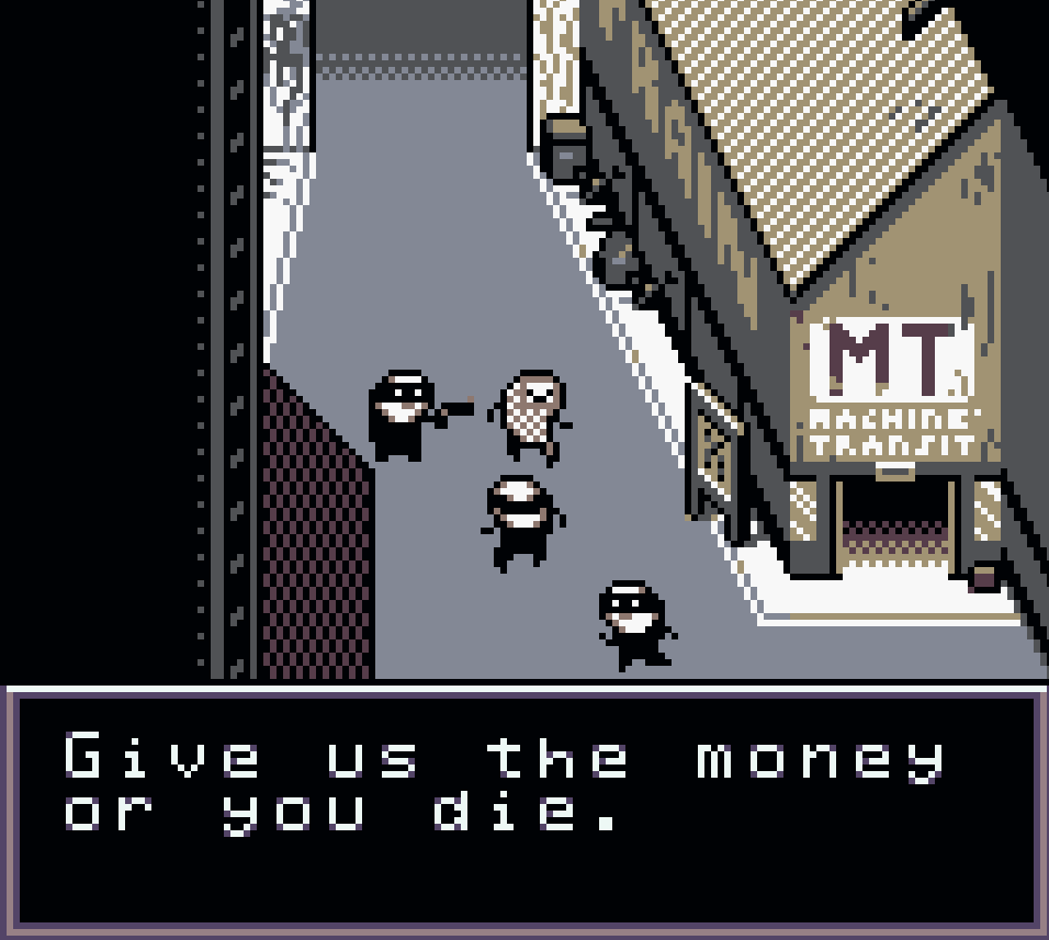 Girt get robbed in the street, sad day.