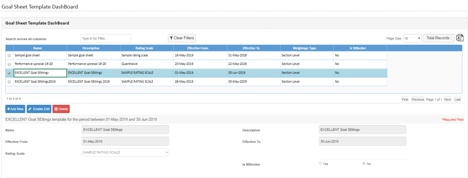 people works-Goal Sheet Template Dashboard