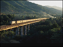 Tren en Cuba