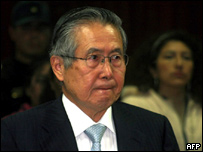El ex presidente peruano, Alberto Fujimori
