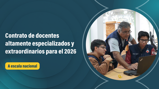 Contrato de docentes altamente especializados y extraordinarios para el 2026
