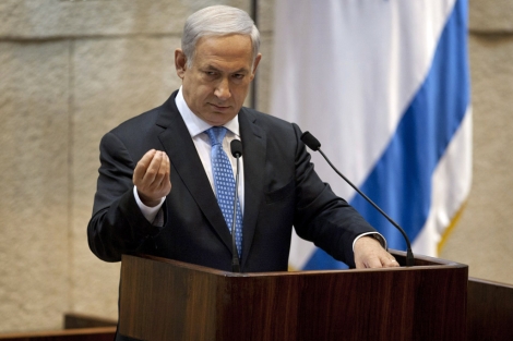 Benjamin Netanyahu, el pasado lunes en el Parlamento israel�. | AP Benjamin Netanyahu, el pasado lunes en el Parlamento israel�. | AP