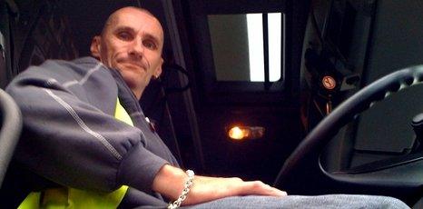 Pete Minns, lorry driver