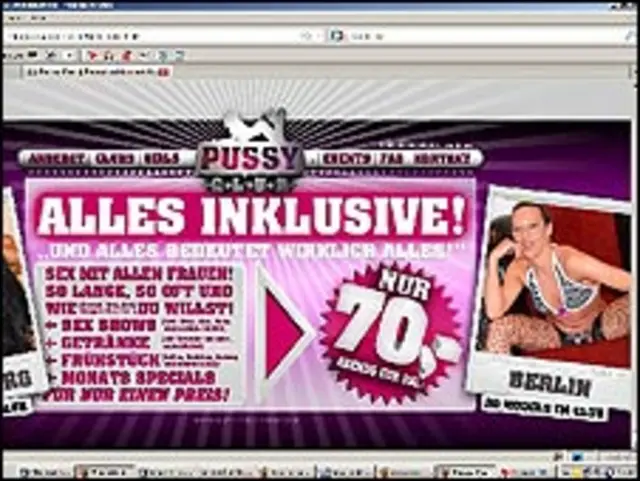 Oferta especial del "Pussy Club" de 70 euros
