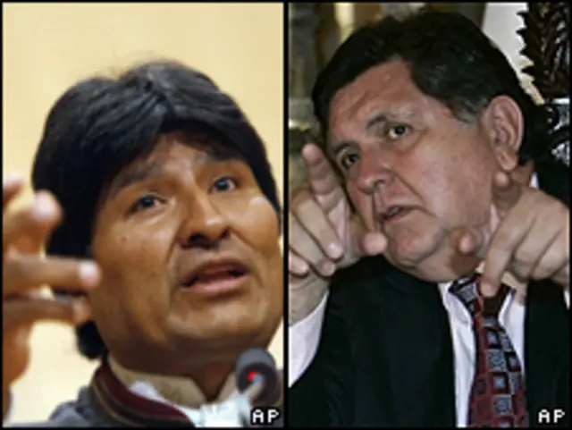 Evo Morales y Alan García