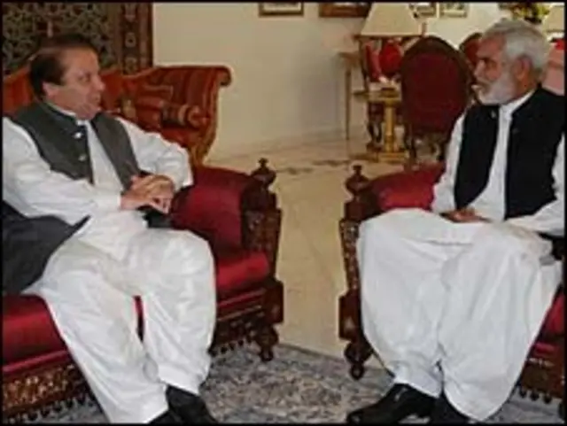 پنجاب اسمبلی کے سابق سپیکر اور ق لیگ کے رکن افضل ساہی کی نواز شریف سے ملاقات 