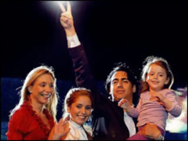 Marco Enríquez-Ominami y su familia