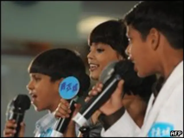 Niños actores de "Slumdog Millionaire"