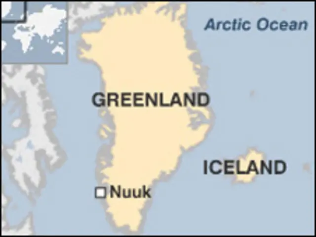 Mapa de Groenlandia