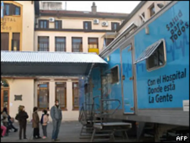 Hospital Gutierrez en Buenos Aires. 