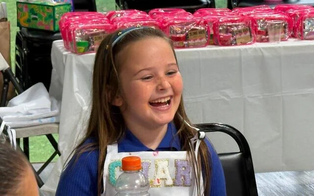 Eight-year-old Charlotte Herzberg before she was killed in a car accident in June 2026 (Courtesy/Yudi Herzberg) Eight-year-old Charlotte Herzberg before she was killed in a car accident in June 2026 (Courtesy/Yudi Herzberg)