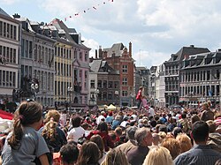 La Grand-Place le jour du “Doudou”.