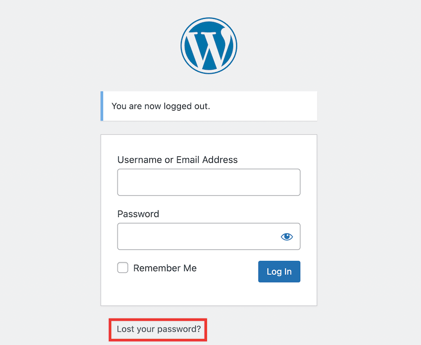 Lost-WordPress-Password - Duplicator Lost WordPress password