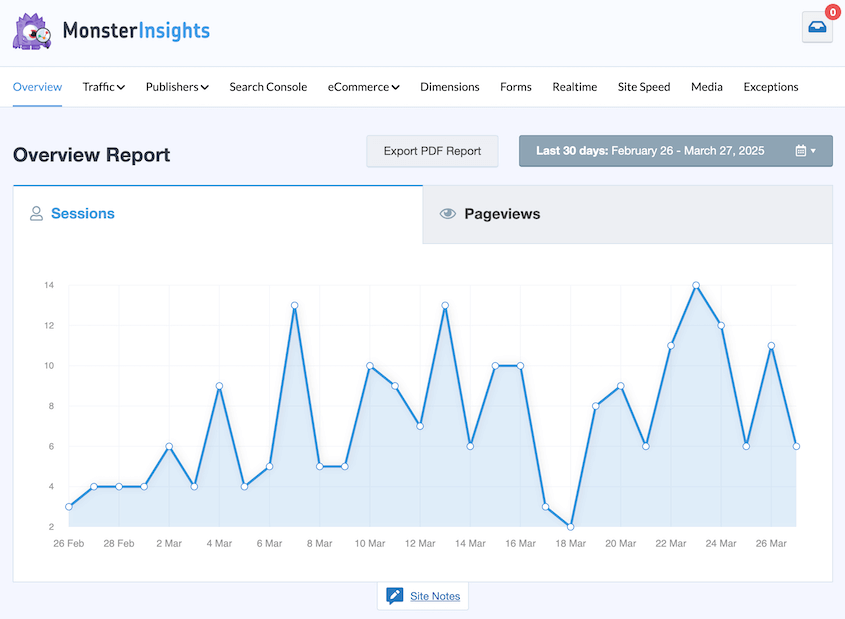 MonsterInsights-レポート - Duplicator MonsterInsightsレポート