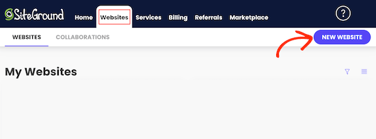 SiteGround-新規ウェブサイト - Duplicator SiteGroundで新しいウェブサイトを作成する