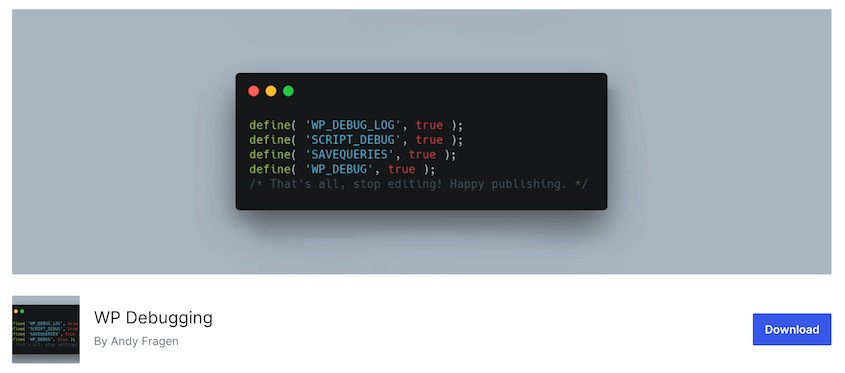 WP Debugging Plugin