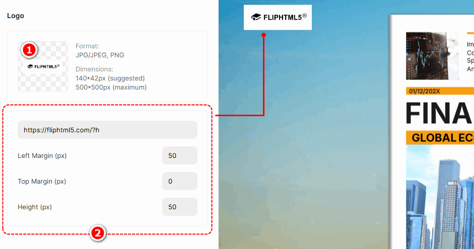 Flipbook'unuz için akılda kalıcı bir logo belirlemek okuyucularınızda derin bir izlenim bırakabilir