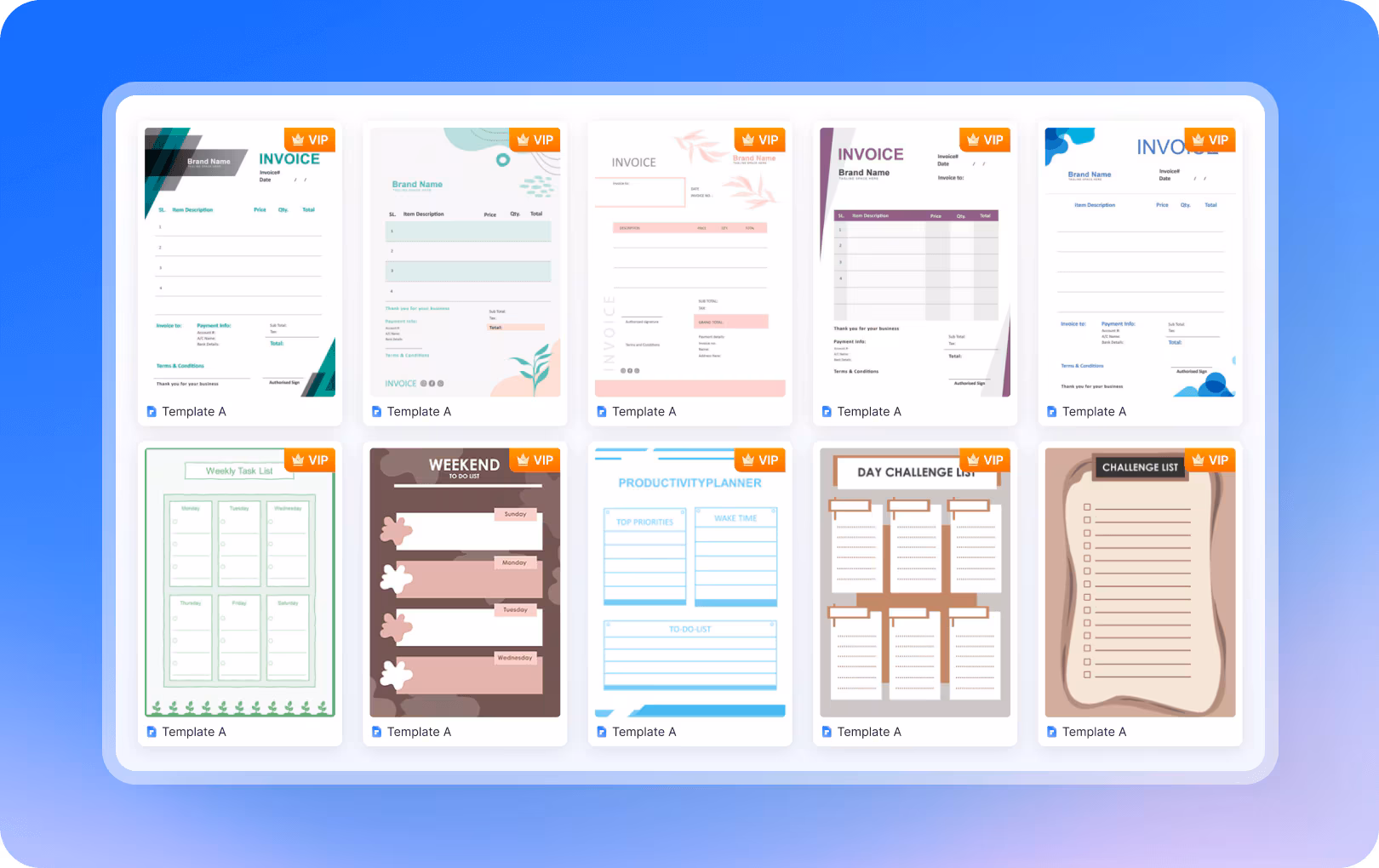 PDF form templates