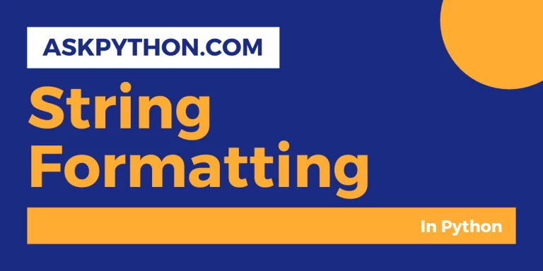 String Formatting Title