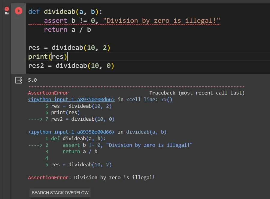AssertionError