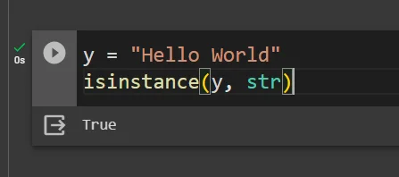 Isinstance keyword